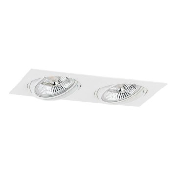 Argon 1046 - Einbauleuchte OLIMP 2xGU10-AR111/12W/230V weiß