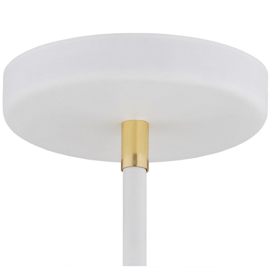 Argon 1773 - Kronleuchter an einer Stange AVALONE 4xE27/15W/230V weiß/gold