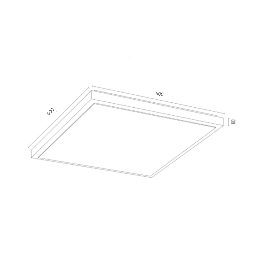 Argon 1816 - Deckenleuchte CARLSON 4xE27/15W/230V 60x60 cm golden