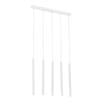 Argon 2136 - Hängeleuchte an Seil ETNA 5xG9/6W/230V weiß