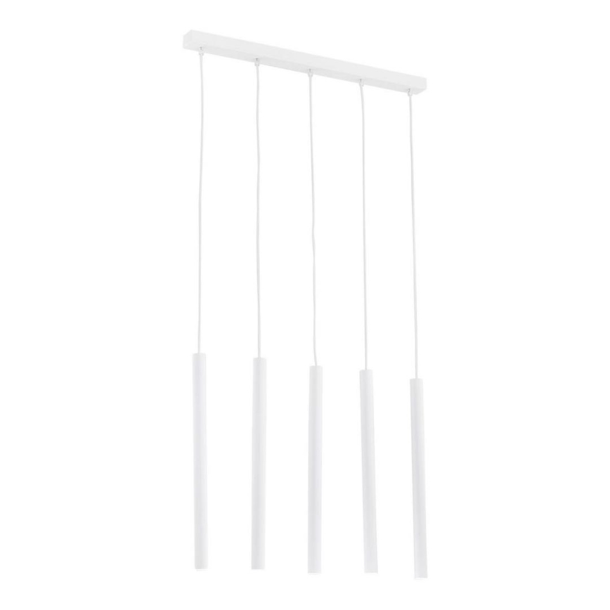 Argon 2136 - Hängeleuchte an Seil ETNA 5xG9/6W/230V weiß