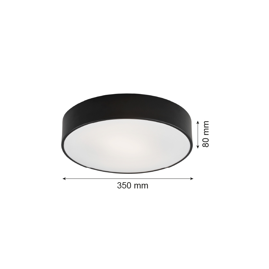 Argon 3570 - LED Deckenleuchte DARLING LED/25W/230V Ø 35 cm schwarz