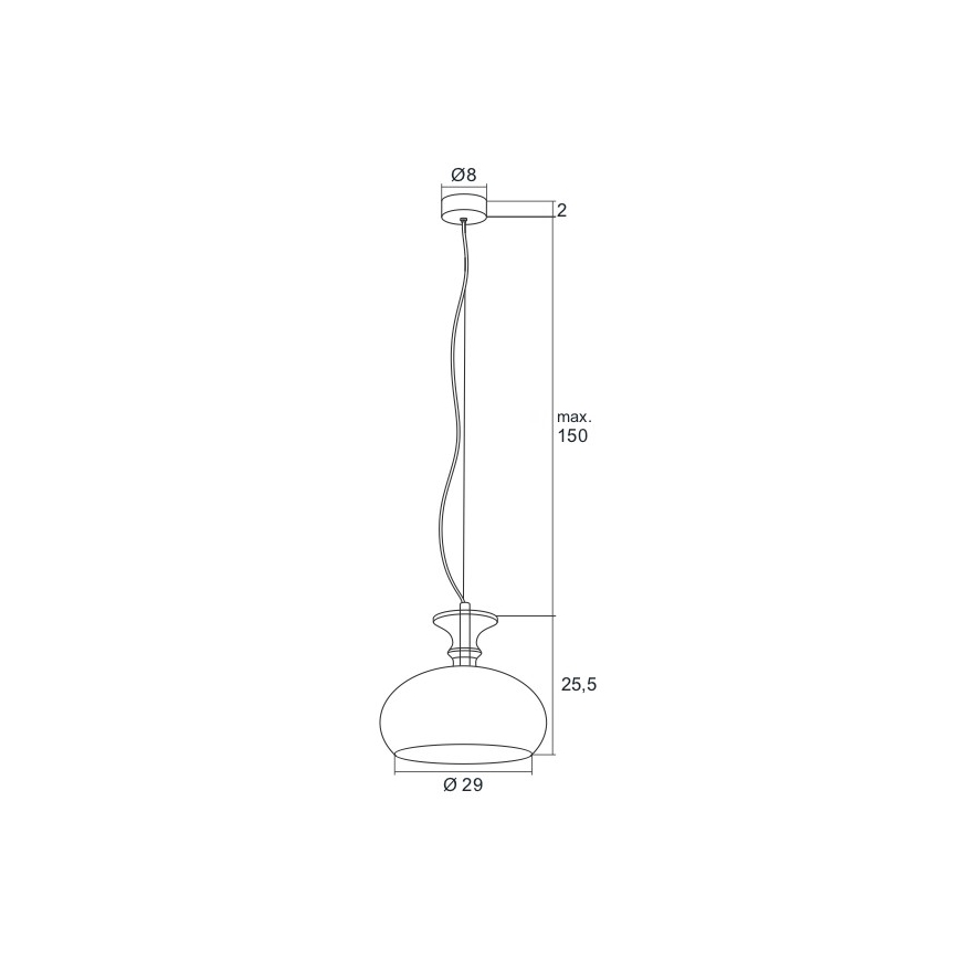 Argon 3805 - LED-Kronleuchter an einer Litze GROSSETO LED/8W/230V