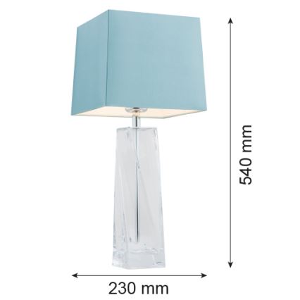 Argon 3839 - Tischlampe LILLE 1xE27/15W/230V blau