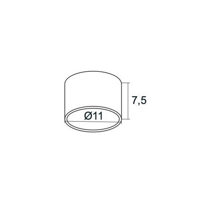 Argon 3886 - LED Spotleuchte VICHY LED/9W/230V schwarz