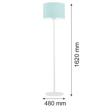 Argon 4131 - Stehlampe MAGIC 1xE27/15W/230V türkisfarbig/weiß
