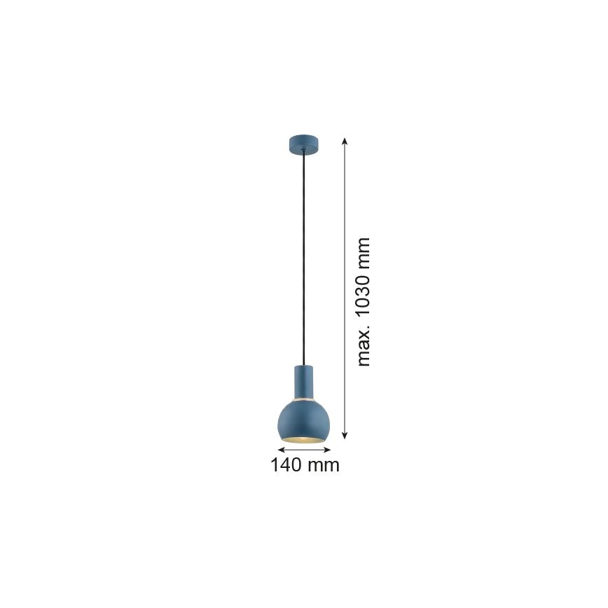 Argon 4216 - Hängeleuchte SINES 1xE27/15W/230V Durchschn. 14 cm blau