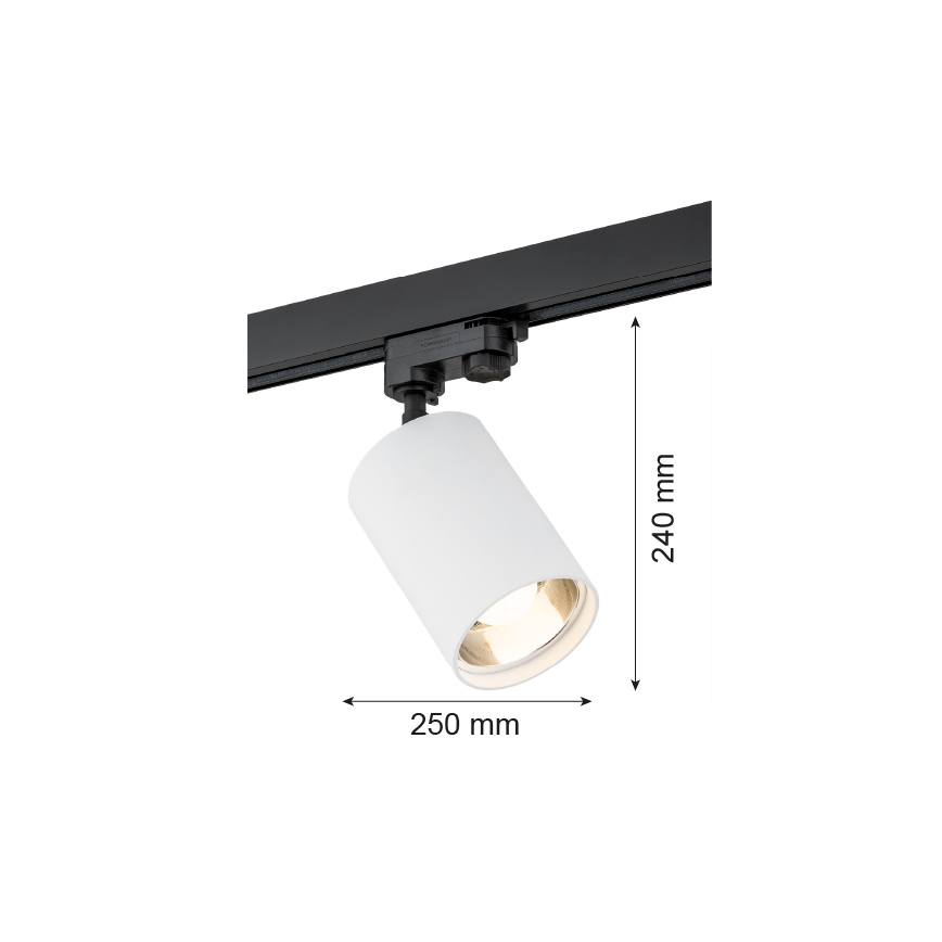 Argon 4305 - Strahler für Schienensystem BERGEN 1xE27/15W/230V weiß