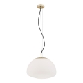 Argon 4317 - Hängeleuchte an Seil TRINI 1xE27/15W/230V Ø 40 cm goldfarben