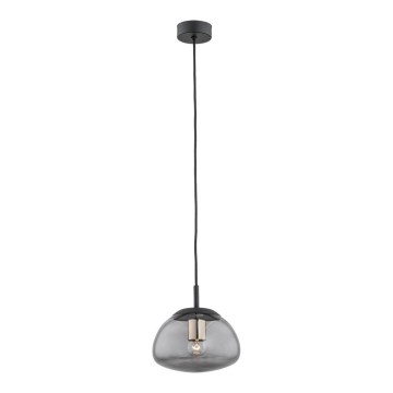 Argon 4333 - Hängeleuchte an Seil TRINI 1xE27/15W/230V Ø 20 cm schwarz