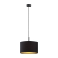 Argon 4341 - Hängeleuchte an Kabel KARIN 1xE27/15W/230V schwarz/gold