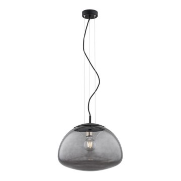 Argon 4350 - Hängeleuchte an Seil TRINI 1xE27/15W/230V Ø 40 cm schwarz