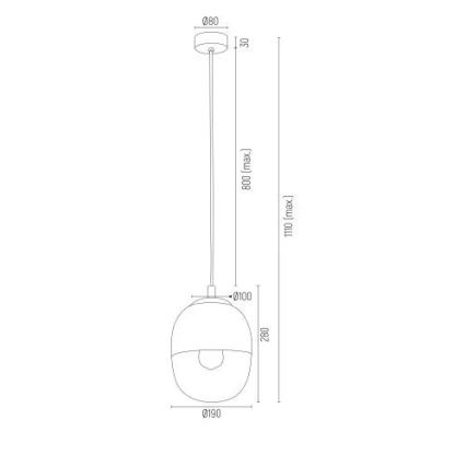 Argon 4675 - Kronleuchter an Schnur BALTIMORE 1xE27/15W/230V gold