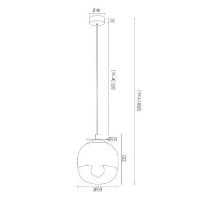 Argon 4676 - Kronleuchter an Schnur BALTIMORE 1xE27/15W/230V chrom glänzend