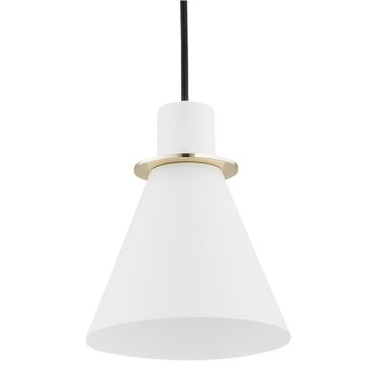 Argon 4680 - Kronleuchter an Schnur BEVERLY 1xE27/15W/230V weiß/gold
