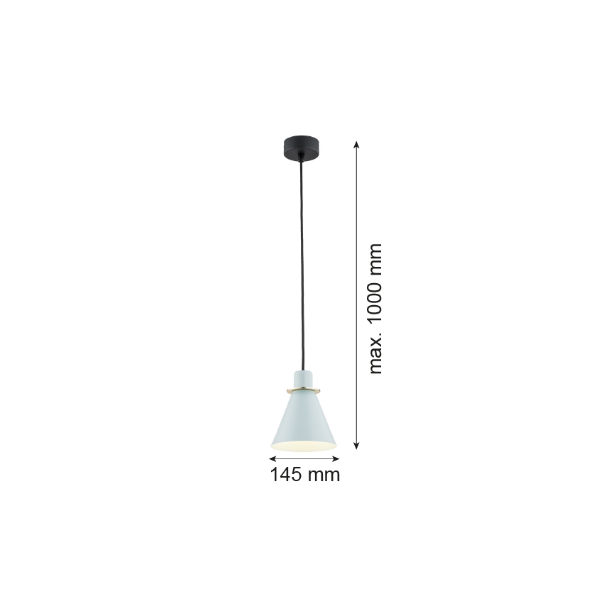 Argon 4682 - Hängeleuchte BEVERLY 1xE27/15W/230V blau/gold