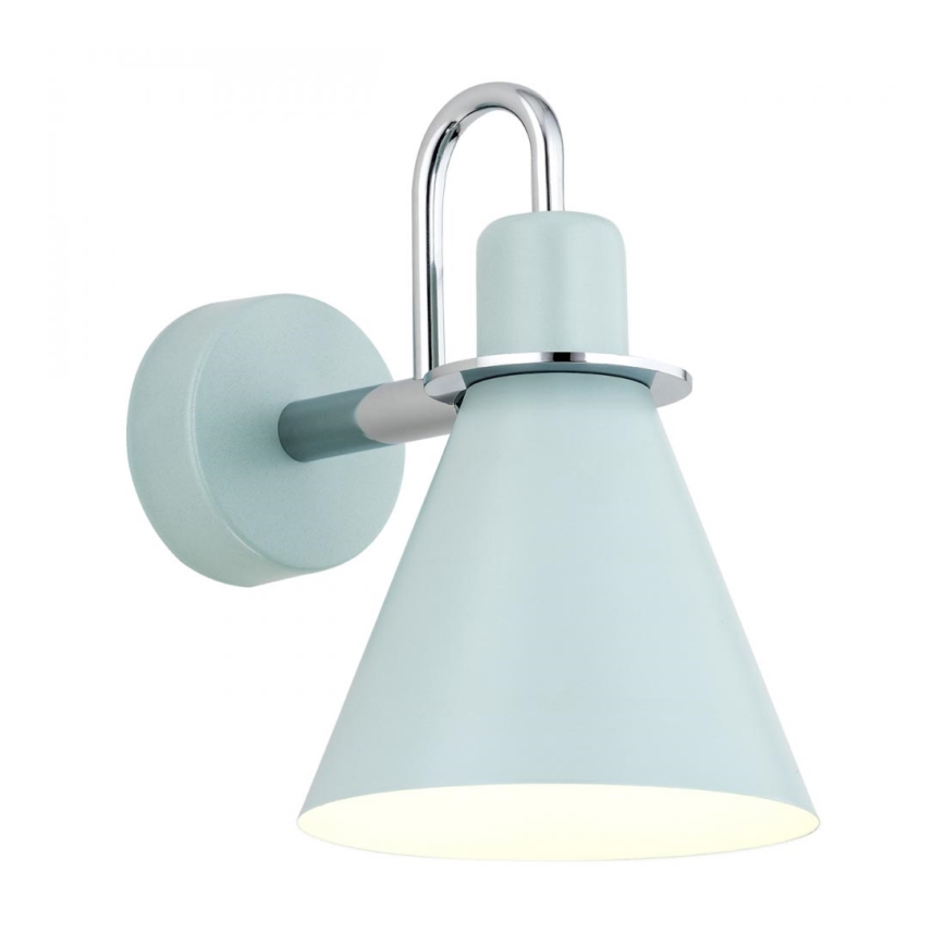 Argon 4707 - Wandleuchte BEVERLY 1xE27/15W/230V blau/chrom glänzend
