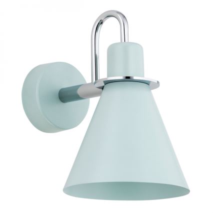 Argon 4707 - Wandleuchte BEVERLY 1xE27/15W/230V blau/chrom glänzend