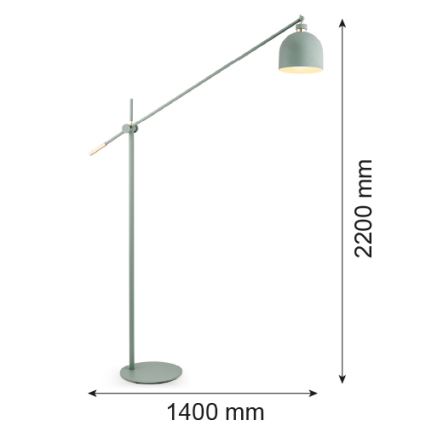 Argon 4736 - Stehlampe DETROIT 1xE27/15W/230V grün