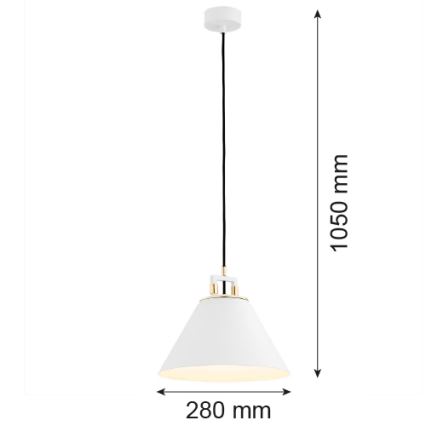 Argon 4914 - Hängeleuchte ORTE 1xE27/15W/230V weiß