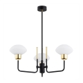 Argon 6166 - Deckenleuchte an Stange RAVELLO 3xE14/15W/230V schwarz/gold