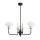 Argon 6166 - Deckenleuchte an Stange RAVELLO 3xE14/15W/230V schwarz/gold