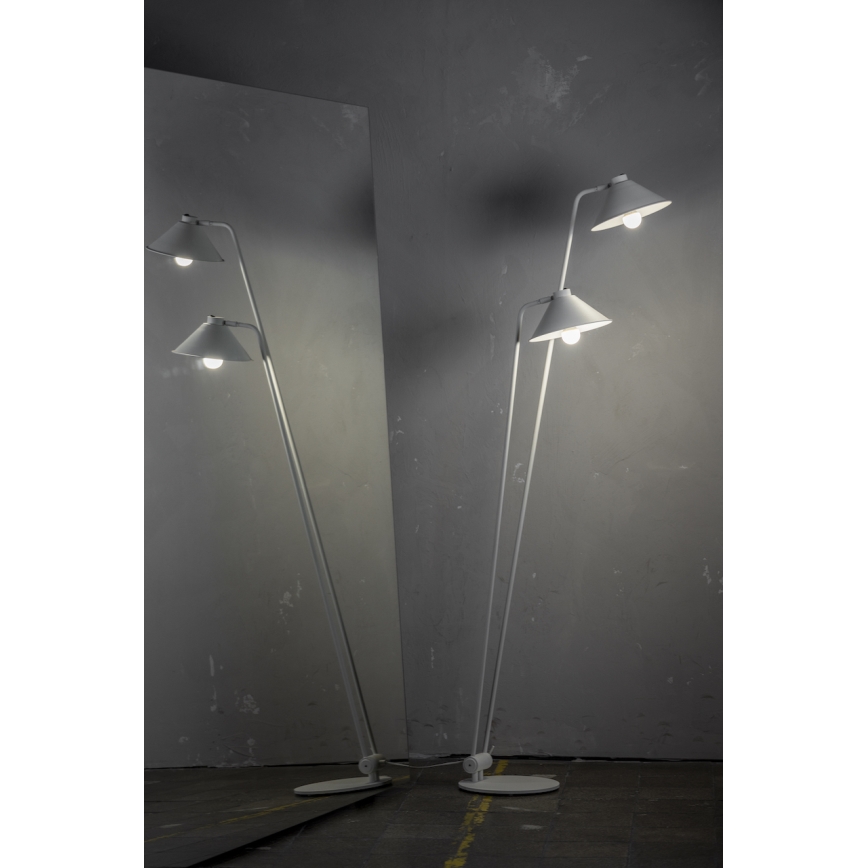Argon 7075 - Bodenlampe GABIAN 2xE27/15W/230V schwarz