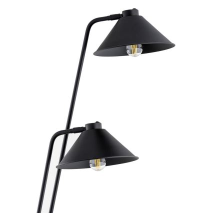 Argon 7075 - Bodenlampe GABIAN 2xE27/15W/230V schwarz