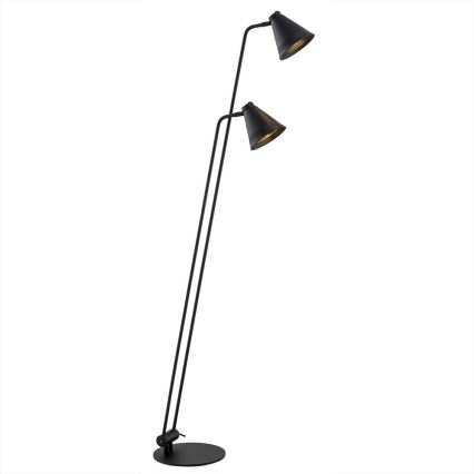 Argon 7077 - Bodenlampe AVALONE 2xE27/15W/230V schwarz