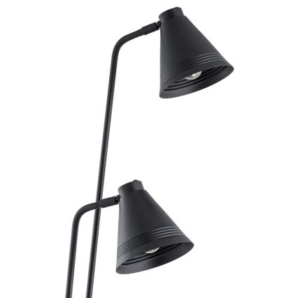 Argon 7077 - Bodenlampe AVALONE 2xE27/15W/230V schwarz