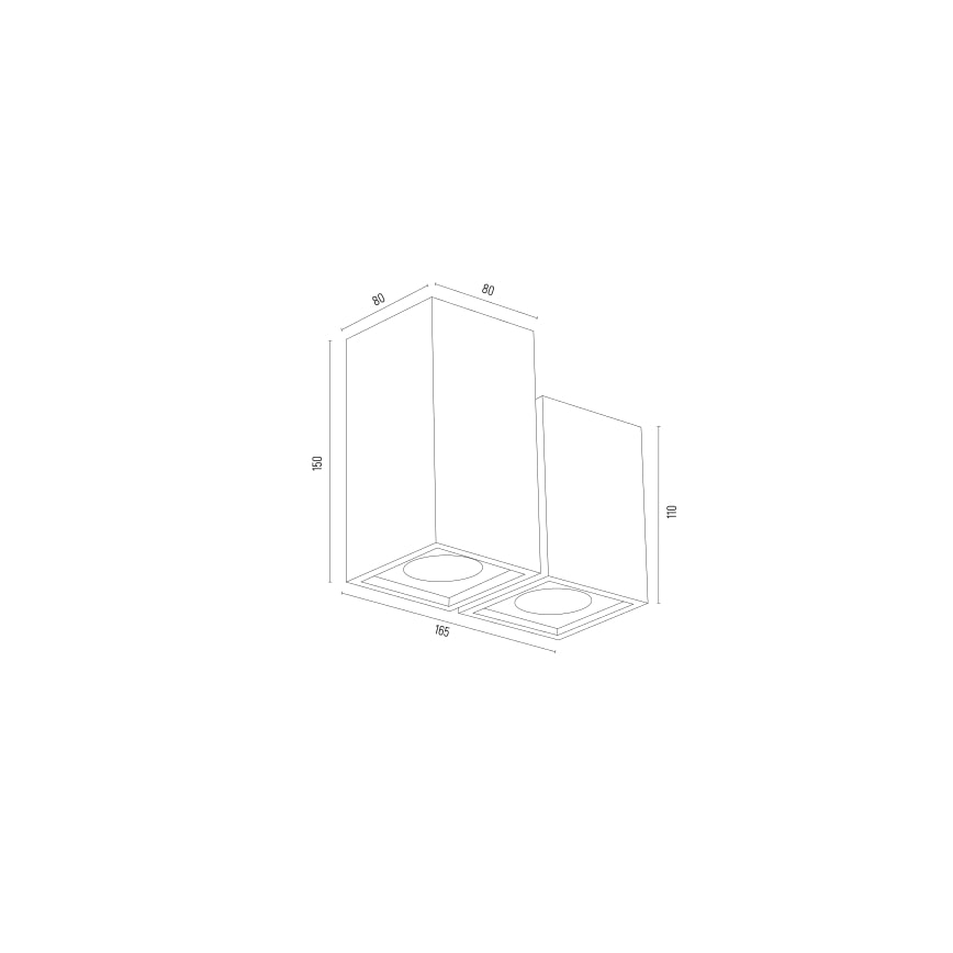 Argon 7175 - Strahler MORTIMER 2xGU10/5W/230V