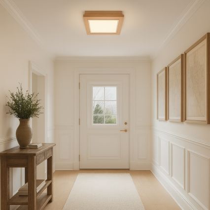 Argon 7267 - Deckenleuchte TABOR 2xE27/15W/230V 32x32 cm beige