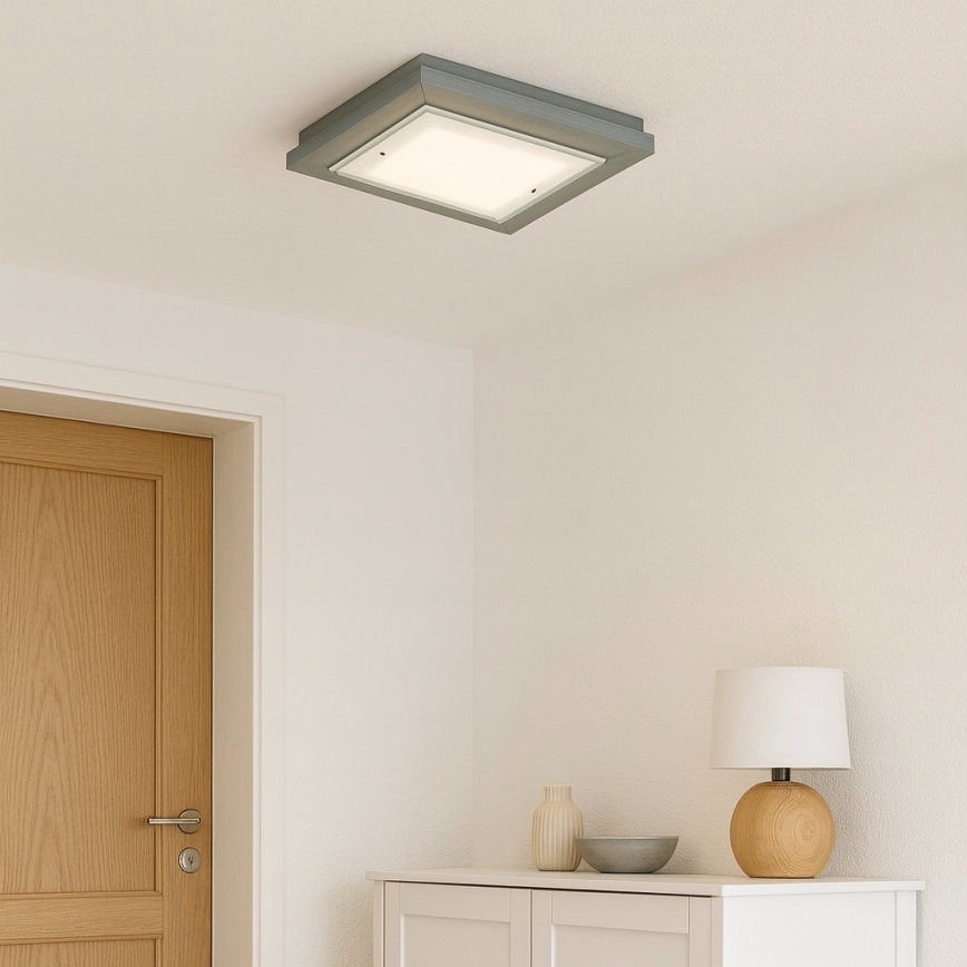 Argon 7269 - Deckenleuchte TABOR 2xE27/15W/230V 32x32 cm grau