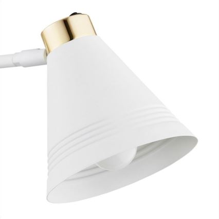 Argon 8007 - Wandlampe AVALONE 1xE27/15W/230V 57 cm weiß/gold