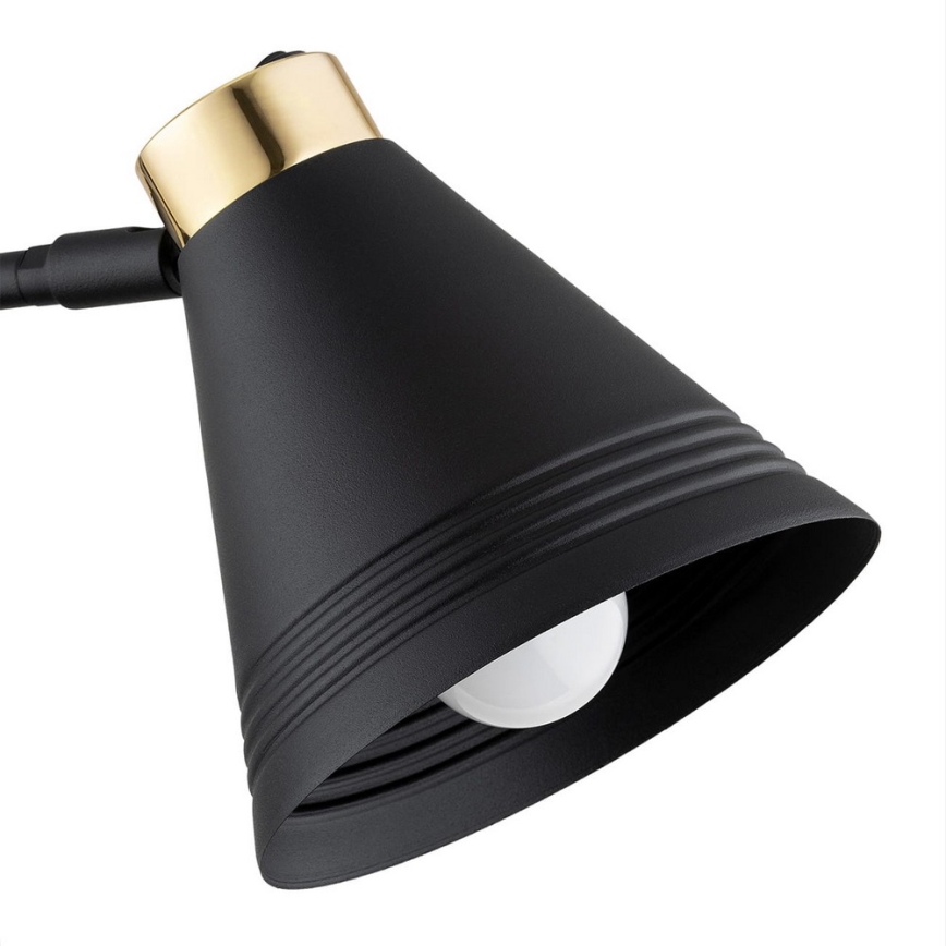 Argon 8008 - Wandlampe AVALONE 1xE27/15W/230V 34 cm schwarz/gold