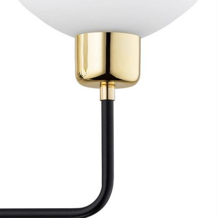 Argon 8032 - Wandlampe RAVELLO 1xE14/15W/230V schwarz/gold