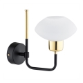 Argon 8032 - Wandleuchte RAVELLO 1xE14/15W/230V schwarz/gold