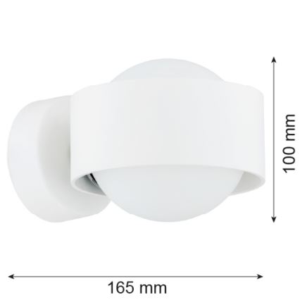 Argon 8057 - Wandlampe MASSIMO PLUS 1xG9/6W/230V weiß