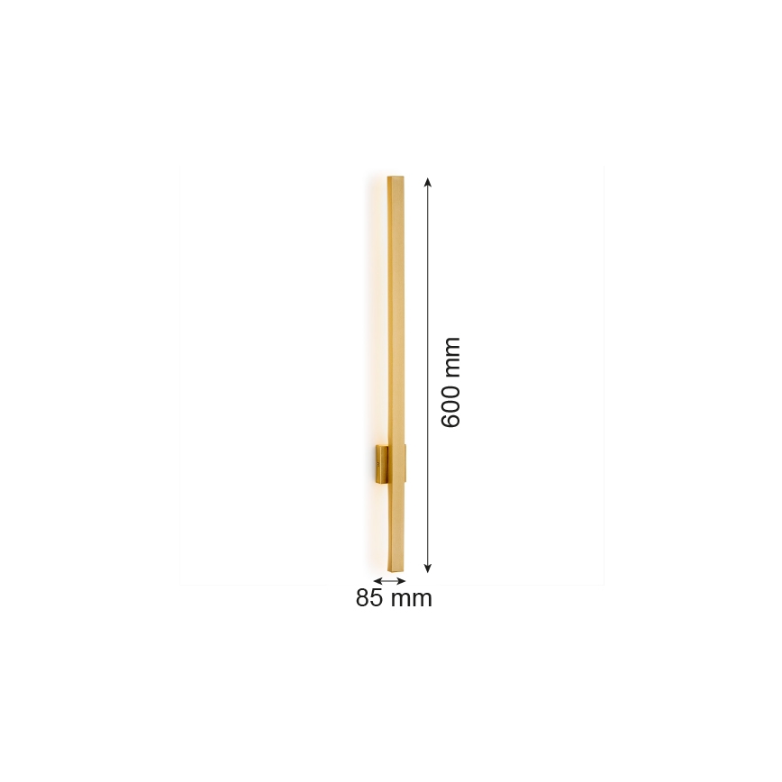 Argon 8063 - LED Wandleuchte ASSE LED/6W/230V gold