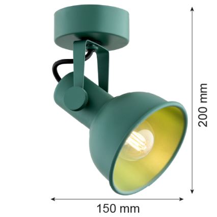 Argon 8299 - Strahler LENORA 1xE14/7W/230V grün