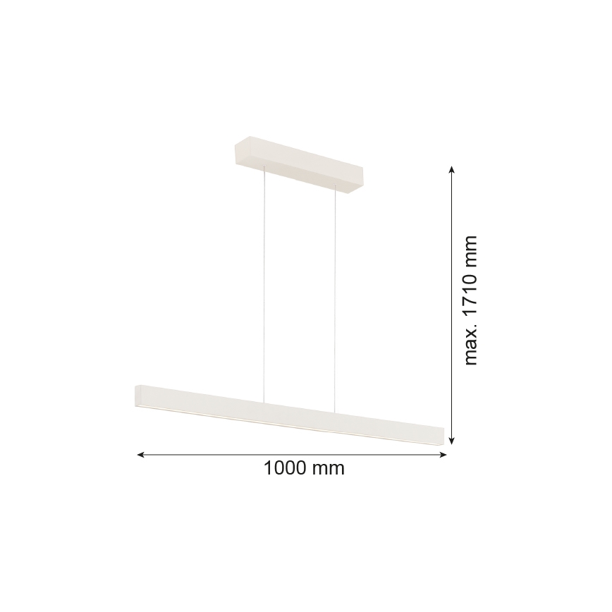 Argon 8302 - LED-Hängeleuchte an Schnur BALANS LED/35W/230V 3000K cremefarben