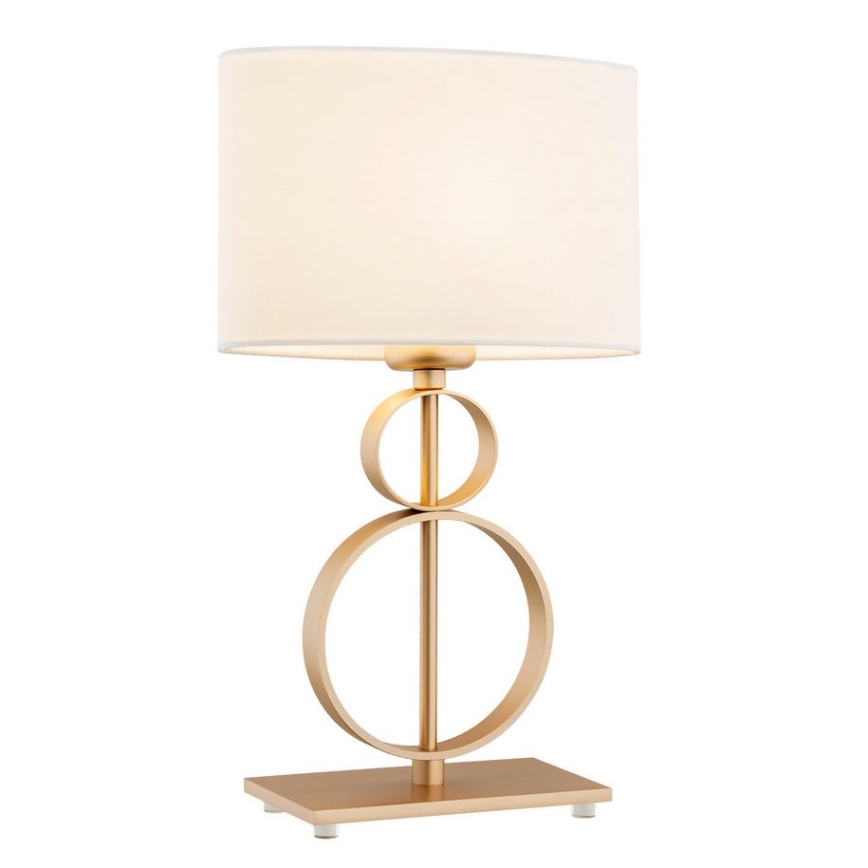 Argon 8310 - Tischlampe PERSEO 1xE27/15W/230V 42 cm creme/gold