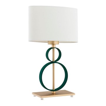 Argon 8317 - Tischlampe PERSEO 1xE27/15W/230V 42 cm creme/grün