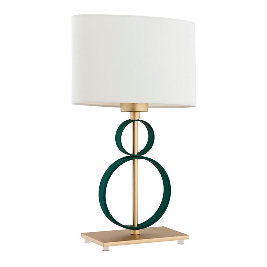 Argon 8317 - Tischlampe PERSEO 1xE27/15W/230V 42 cm creme/grün