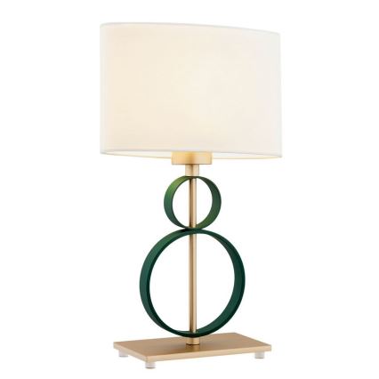 Argon 8317 - Tischlampe PERSEO 1xE27/15W/230V 42 cm creme/grün