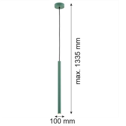 Argon 8333 - LED-Hängeleuchte an Schnur RIO LED/4,2W/230V 3000K grün