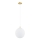 Argon 8507 - Hängeleuchte an Schnur PALOMA 1xE27/15W/230V d 25 cm golden/weiß