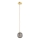Argon 8512 - Hängeleuchte an Schnur PALOMA 1xE14/7W/230V d 12 cm golden/schwarz