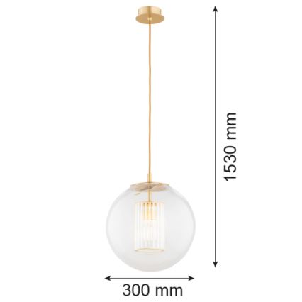 Argon 8626 - Hängeleuchte HAMPTON 1xE27/15W/230V