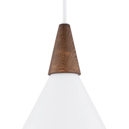 Argon 8631 - Hängeleuchte KEGEL 1xE27/15W/230V weiß